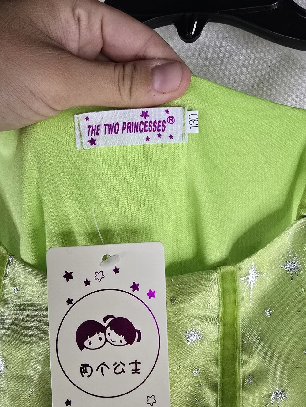 Toddler Girls Size 8 Eu 130 Dress Up Green Glitter Fairy Dress Tutu Costume